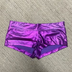 IHeartRaves purple rave booty shorts